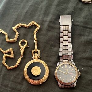 Seiko Two-Tone Watch with Gold Chain
